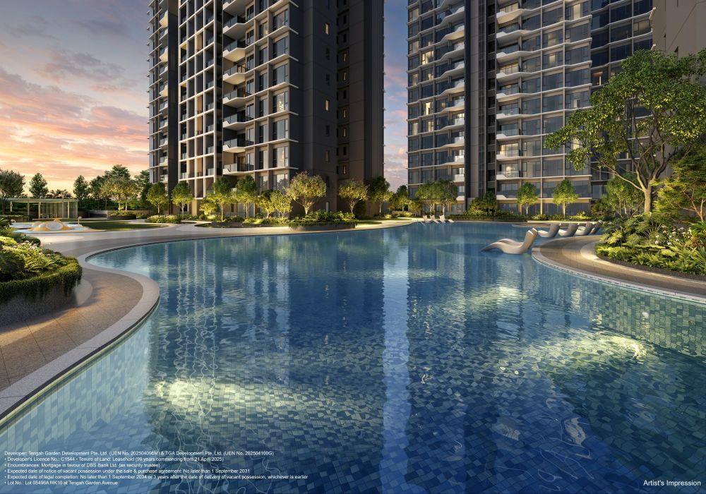 Tengah Garden Residences 1 bedroom floorplan